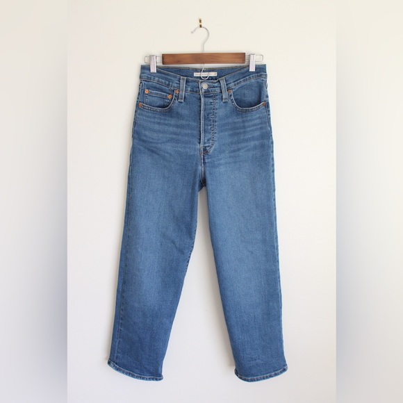 Levi’s Ribcage Straight Ankle Jeans Size 27 - Picture 6 of 13